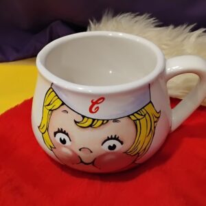 Campbell's Soup Kids Girl Face Mug Vintage Ceramic
