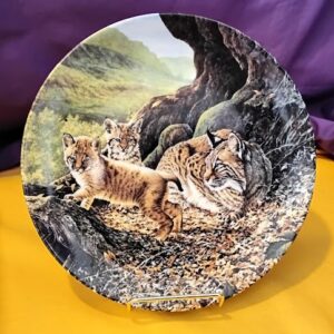 The Bobcat Lee Cable Knowles Collector Plate 1990