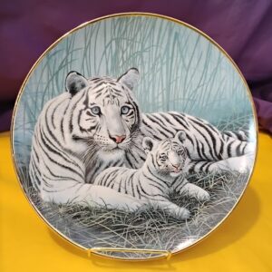 "White Tigers" Plate - Michael Matherly Franklin Mint