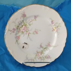 Vintage Homer Laughlin 1945 Pink Floral Bread Plate