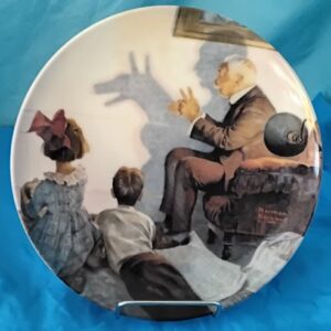 Norman Rockwell The Shadow Artist Collector Plate 1987