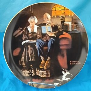 "Evening's Ease" Norman Rockwell Collector Plate (1983)