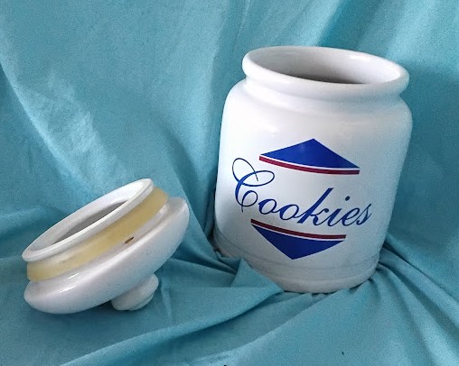 Badcock Furniture Vintage Cookie Jar w/ Lid