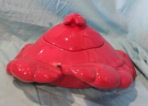 Red Crab Cookie Jar - Ceramic Kitchen Canister