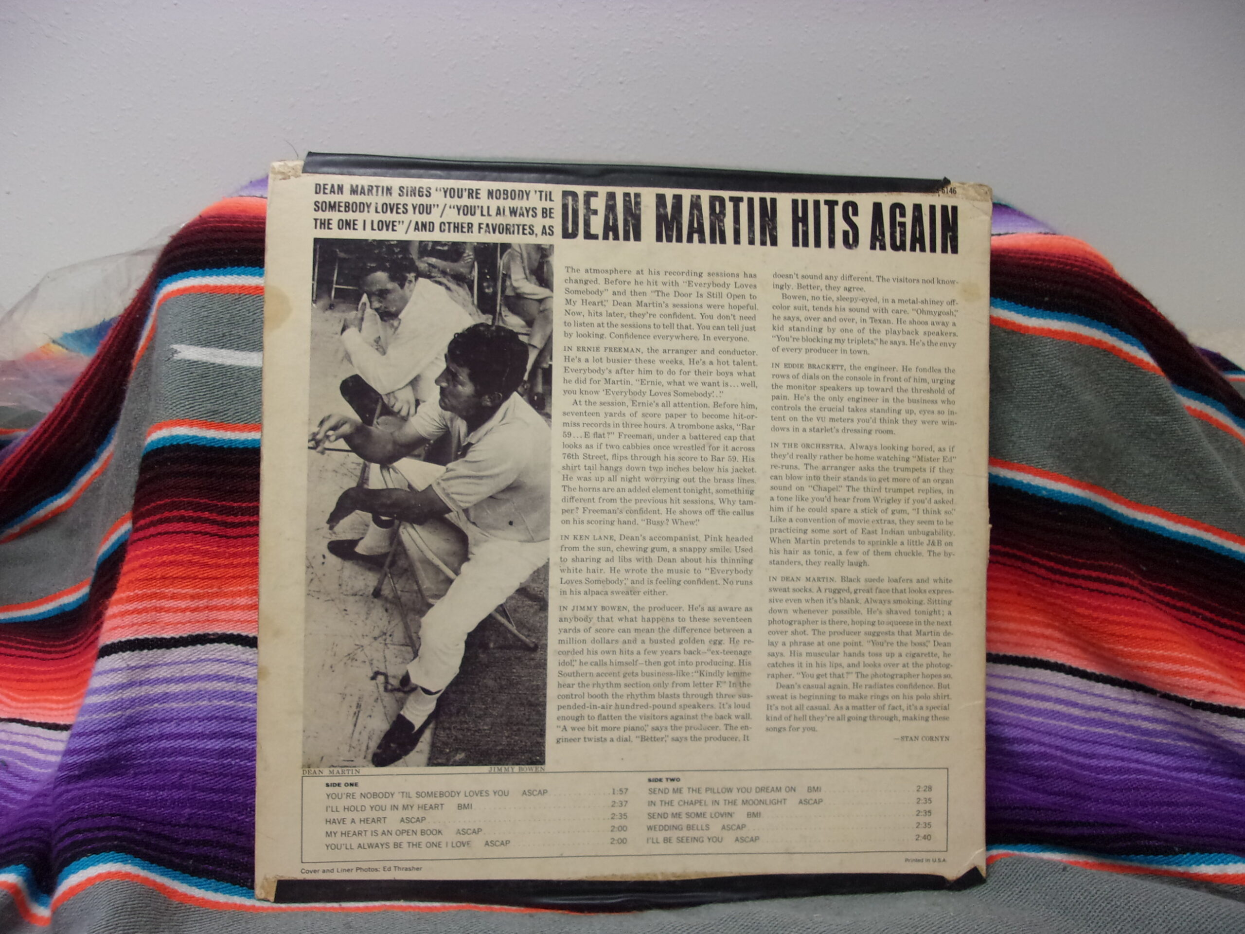 Dean Martin Hits Again Vinyl Record Album LP - Image 2