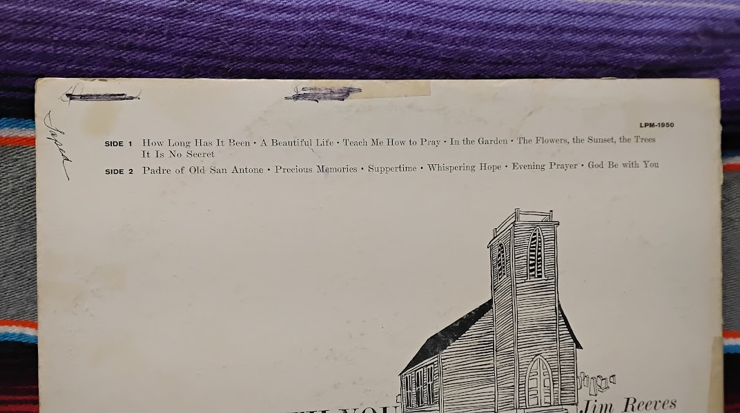 Jim Reeves:-"God Be with You"-LPM-1950 - Image 3