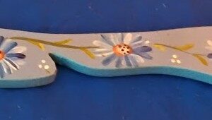 Hand Painted Daisy Flower Oven Rack Puller Pull Tool