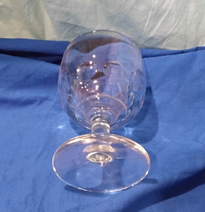 Vintage Clear Glass Compote Dish Pedestal Dessert Bowl