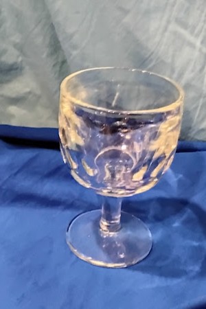 Vintage Clear Glass Compote Dish Pedestal Dessert Bowl