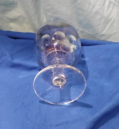 Vintage Clear Glass Compote Dish Pedestal Dessert Bowl