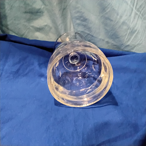 Vintage Clear Glass Compote Dish Pedestal Dessert Bowl