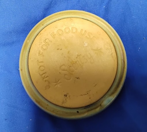 Vintage Scentsy Wax Warmer Cream Purple Banded Plug-In