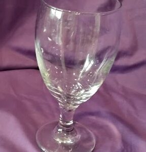 Clear Glass Footed Goblet Water Wine Glass Stemware