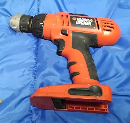 Black & Decker 18V Cordless Drill Driver Tool Only Orange
