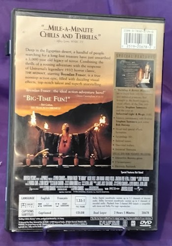 THE MUMMY DVD 1999 BRENDAN FRASER COLLECTOR'S ED