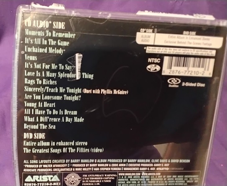 Barry Manilow Greatest Songs Fifties CD/DVD Combo