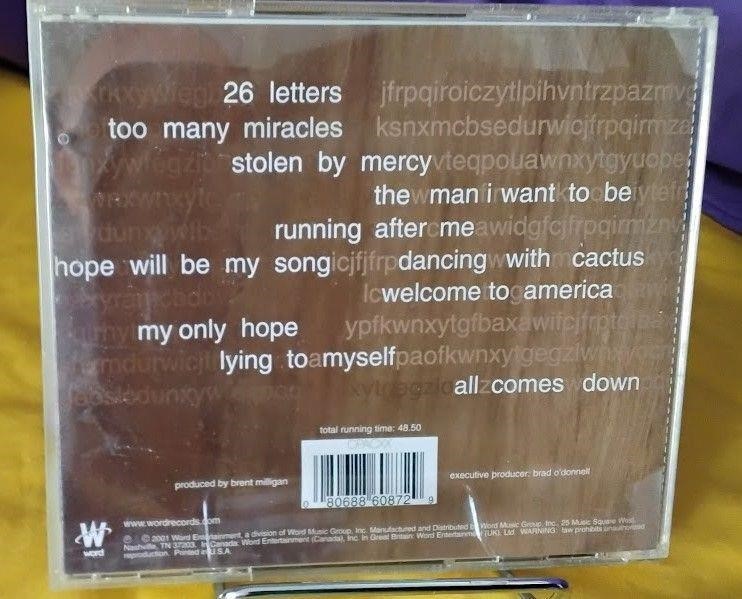 Ben Glover "26 Letters" CD Christian Pop/Folk Album