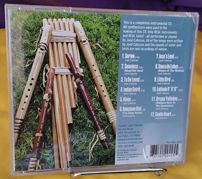 Jose Cabezas Ancient Winds Indian Spirit Native American Flute CD