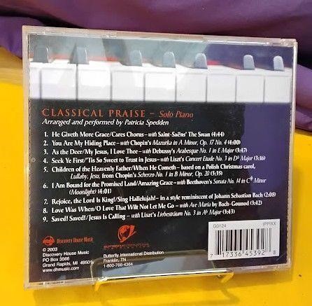 Classical Praise Solo Piano CD Instrumental Worship Music