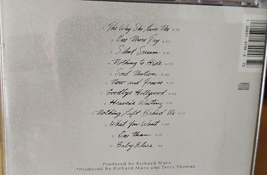 Richard Marx "Paid Vacation" CD 1994 Adult Contemporary Pop Rock Album