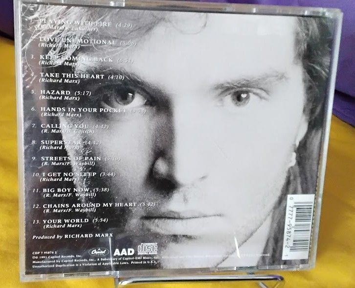 Rush Street by Richard Marx CD, 1991