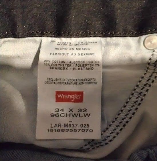 Wrangler Premium Quality Jeans 34x32 Blue