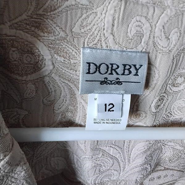 DORBY Paisley Jacquard Blazer Jacket Size 12