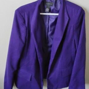 Investments Women's Bright Purple Blazer Size 14