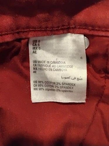 Style & Co. Women's Red Straight Leg Pants (Size 6)