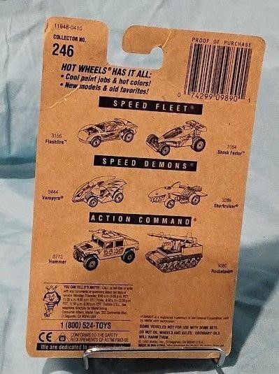 1992 Hot Wheels Shadow Jet II Blue Card New Model